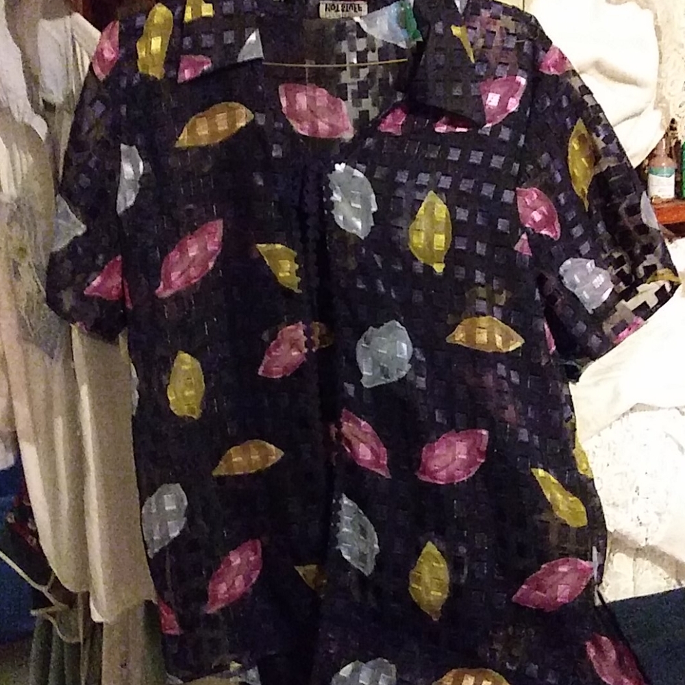 1x Gorgeous Multicolored Open Front Sheer Jacket - image 1